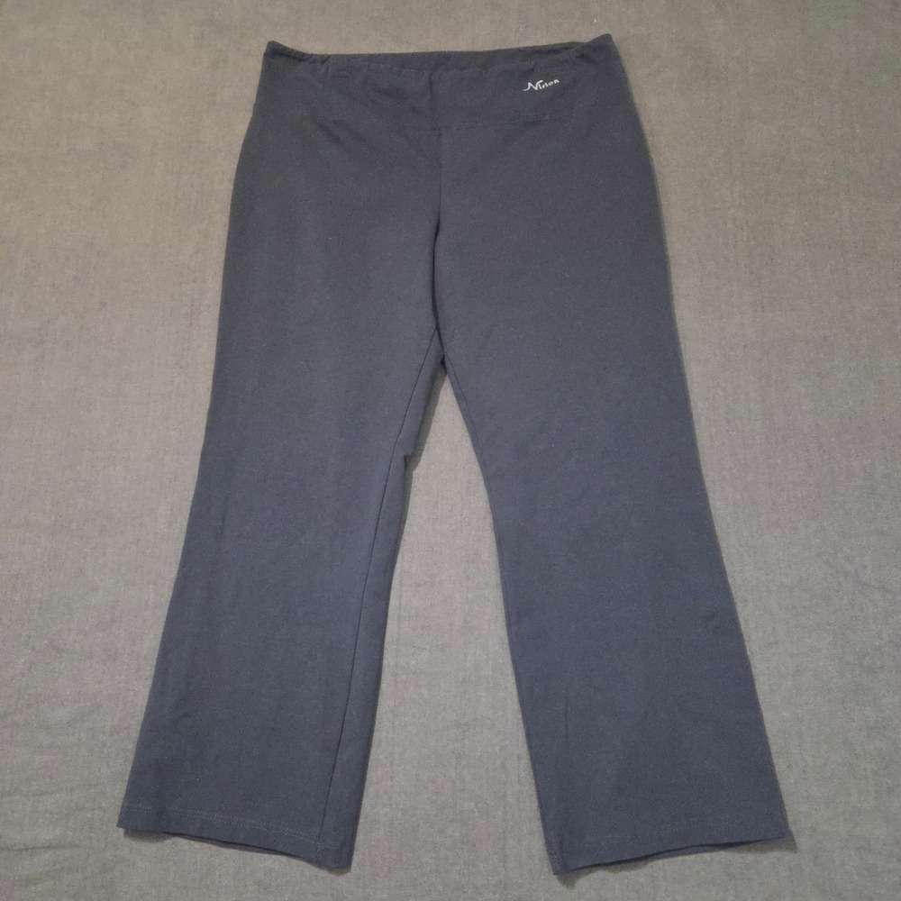 Nirlon Yoga Pants Womens Large‎ Gray Bootcut Cotton Blend Athletic Leggings